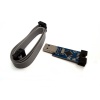 Programador USBASP con cable plano de 10 pines AVR/ATMEL